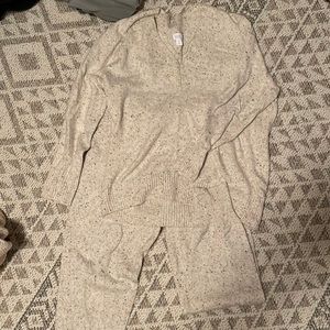 Matching knit loungewear set
